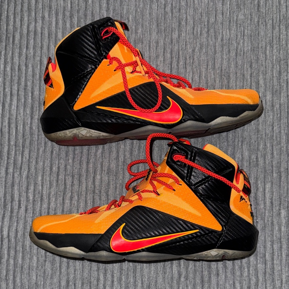 LeBron 12. Orange and Crimson